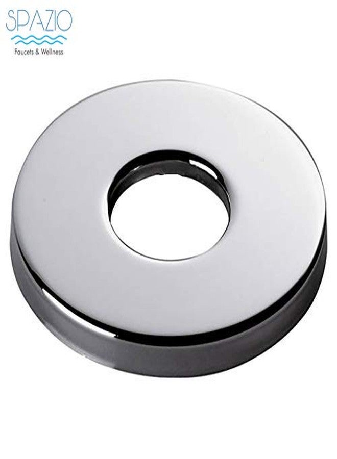Spazio Pulse SmartBuy Brass 2 in 1/Two Way Angle Cock/Angle Valve Chrome Plated with Wall Flange for Hot & Cold Water - Pack of 1 - Image 2